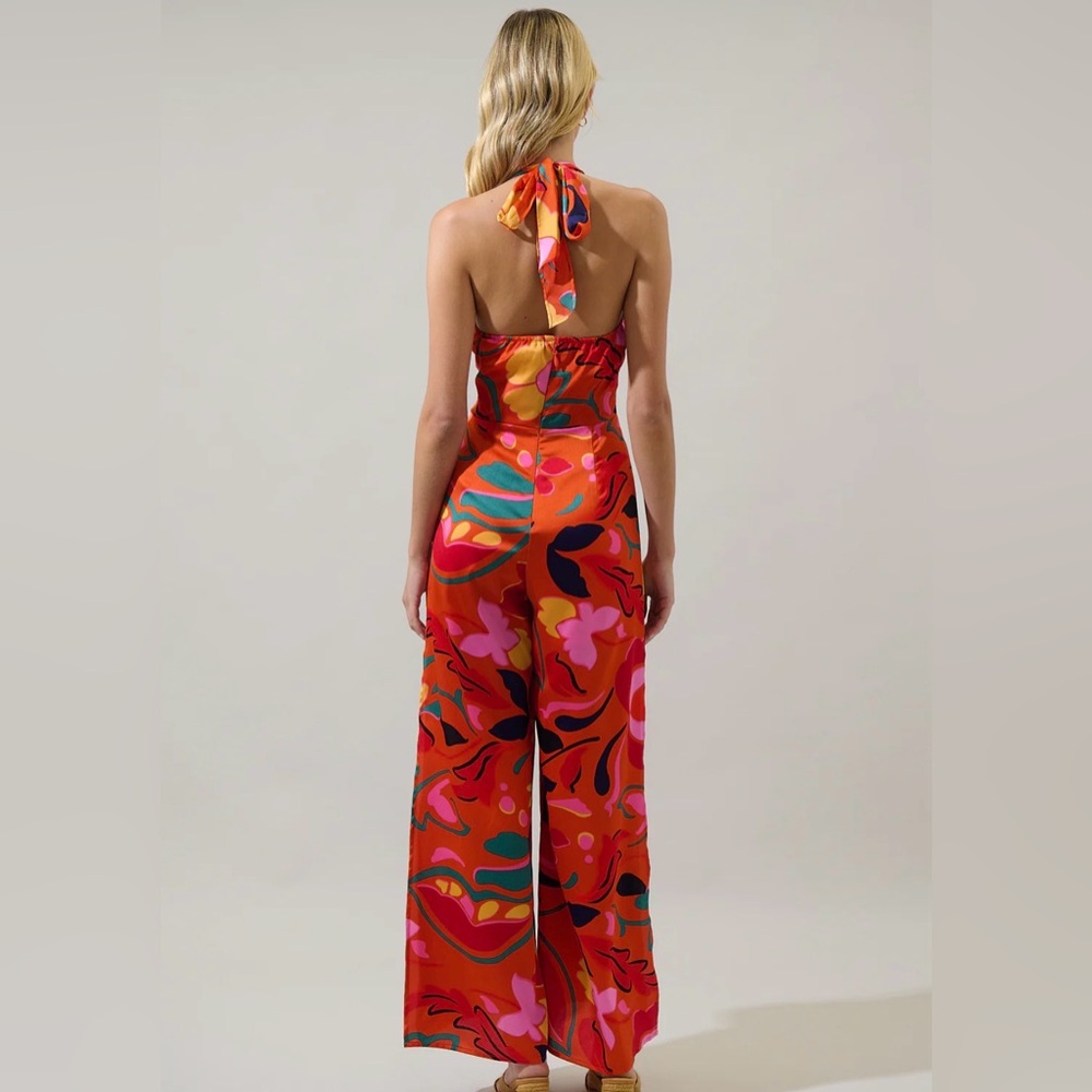Sugarlips Multicolor Halter Jumpsuit - Picture 2 of 11